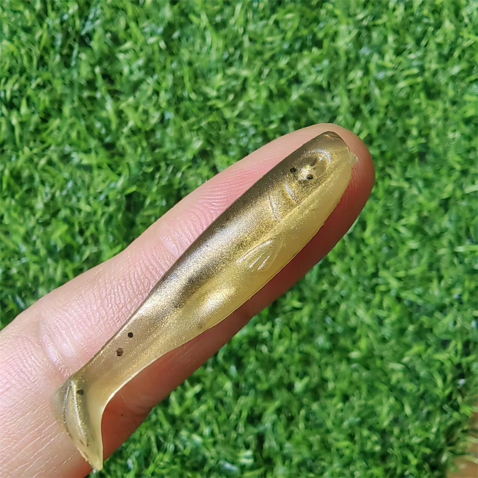 MUKUN 10 teile/los Shad Wurm Weichen Köder T Schwanz Jigging Wobbler Angeln Köder Tackle Bass Pike Aritificial Silikon Swimbait – Detail 7