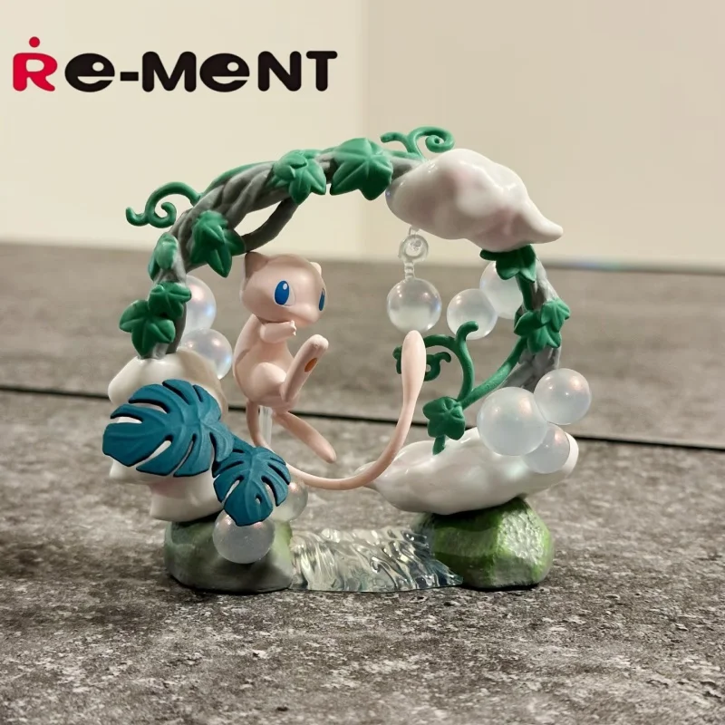 

Re-Ment Pokemon Circular Diorama Collection 2 Blind Box Vulpix Alolan Vulpix Primarina Mew Dragonair Candy Toy For Pokemon Fans