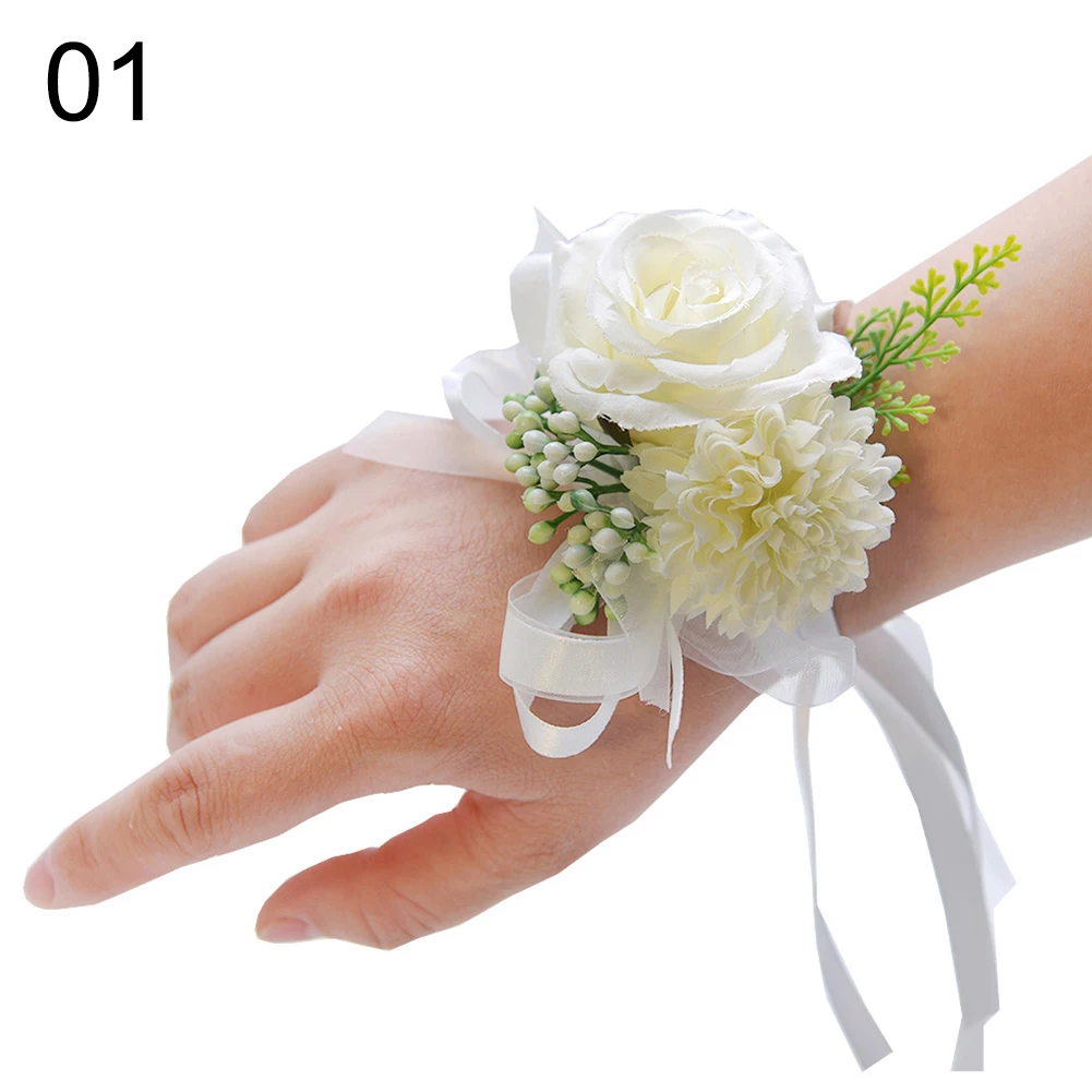 Simulation Souvenir Wedding Bridesmaid Sister Wrist Flower  Enhances The Overall Aesthetics Of The Occasion Realistic Appearance