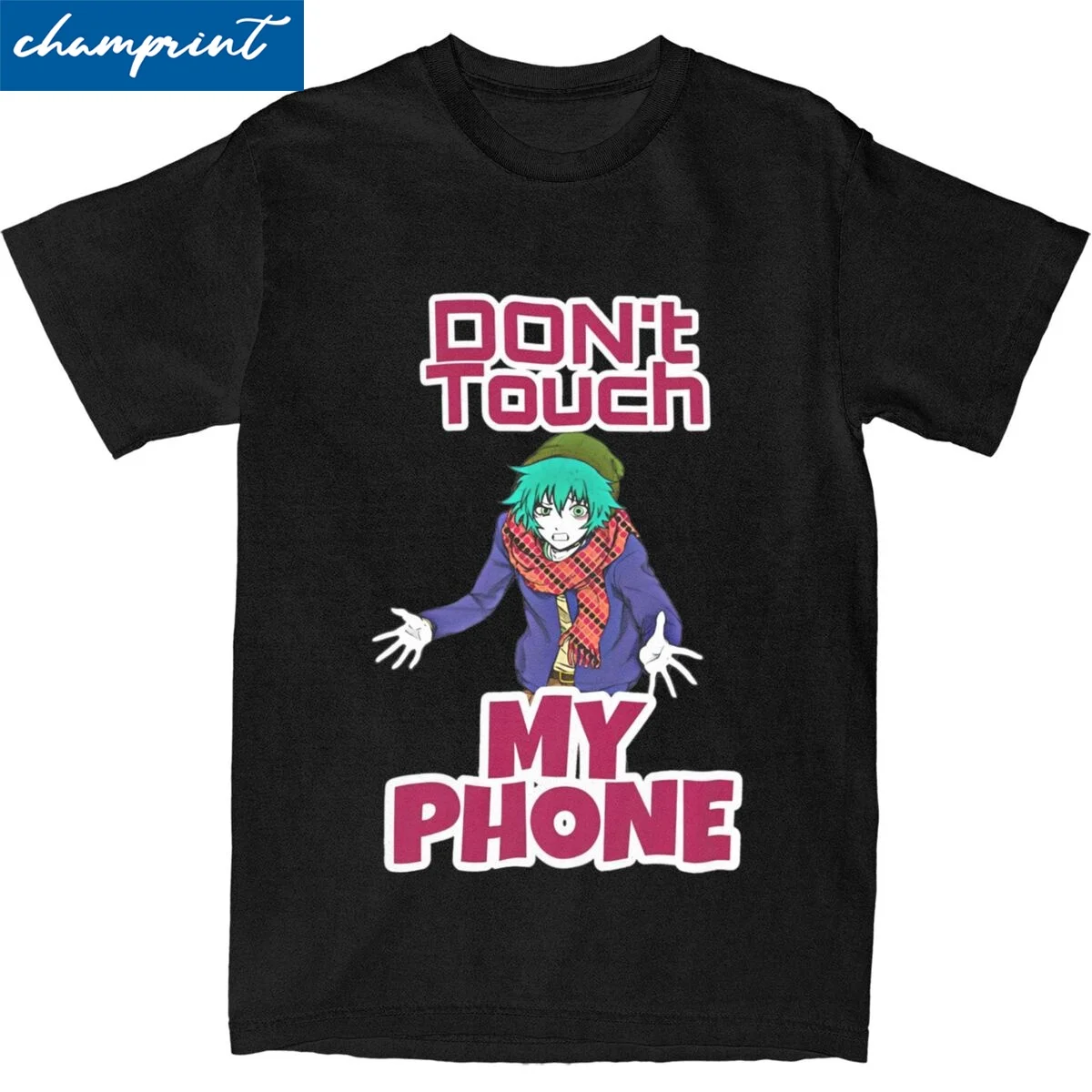 Camiseta de Your Turn To Die Shin Tsukimi para hombre, ropa 100% de algodón, Vintage, no Touch My Phone, cuello redondo, manga corta
