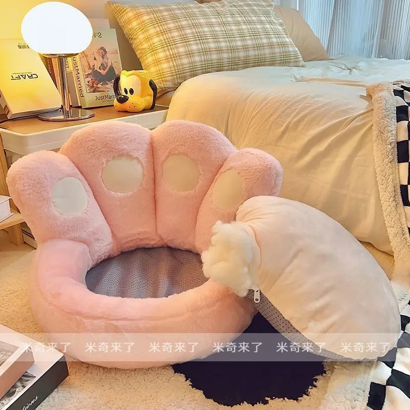 For Cat claw futon seat cushion plush seat cushion tatami on the ground bedroom bay window floor backing integrated lazy sofa