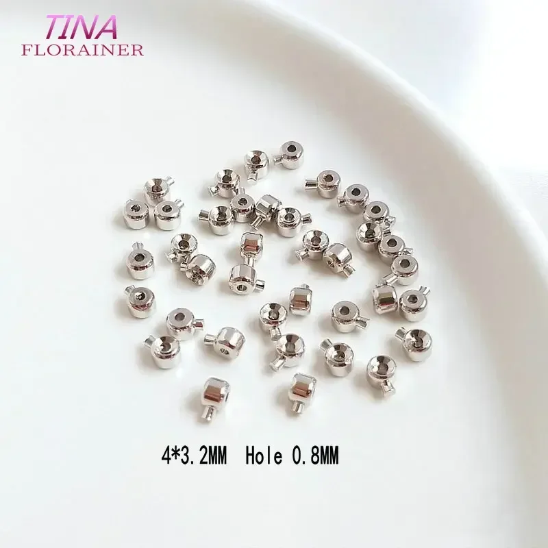 Wholesale Ball End Cap for Memory Wire,2.4x3MM 18K Gold Plated Brass Metal Crimp Beads End Beads Findings For Jewelry Making