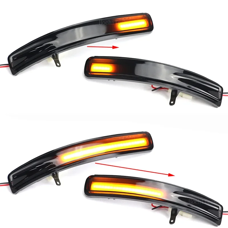 2pcs Car Side Mirror Blinker Indicator Lamp LED Dynamic Turn Signal Light for Ford Explorer U502 2011-2019 Left Hand Drive