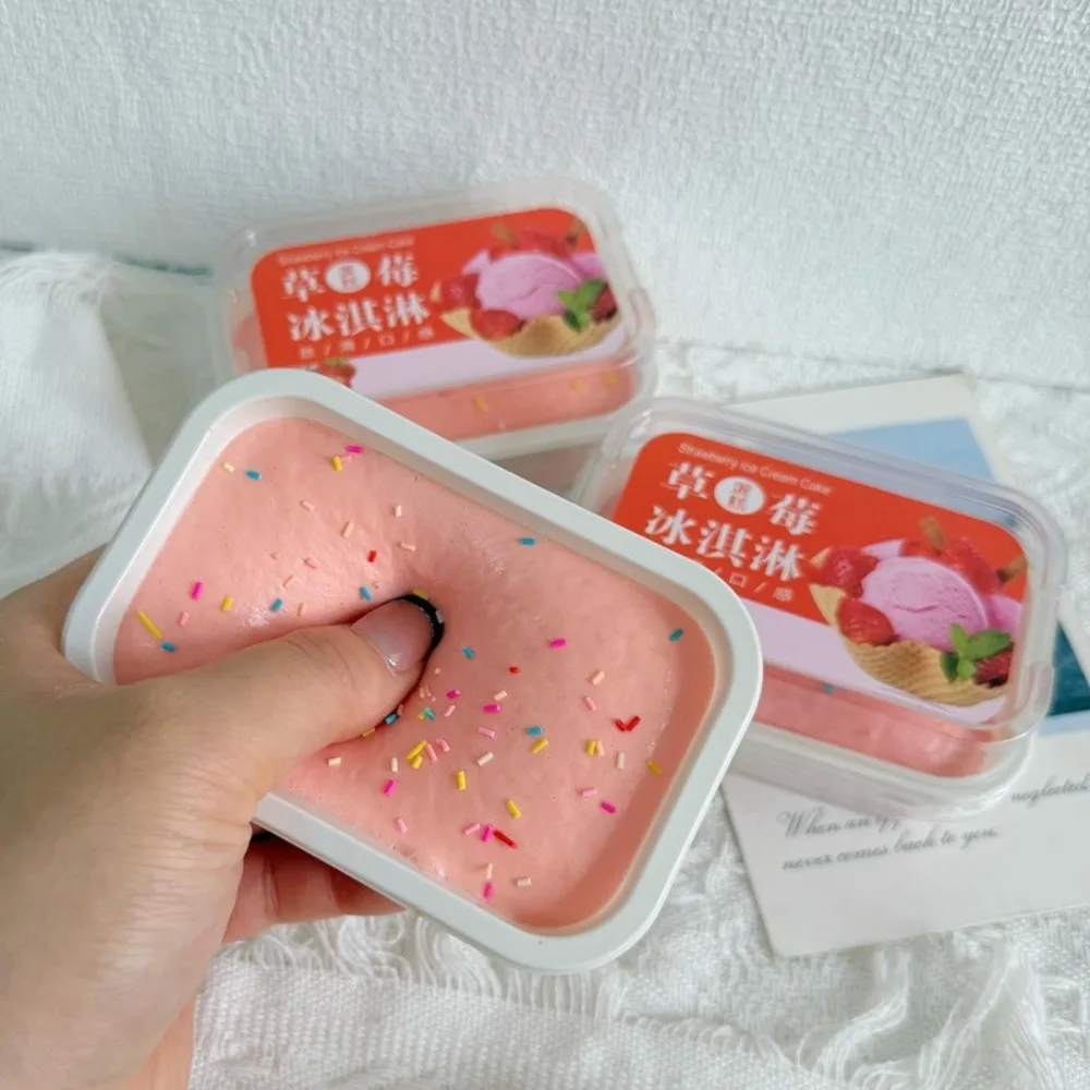 1pc Portable Bread-shaped 3D Dough Kneading Hand Relaxation Slow Rebound Squeeze Sensory Fluffy Cake Squeezing