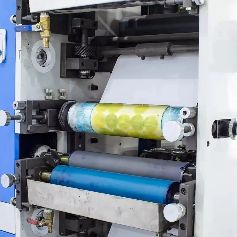 YG Customized Premium 6 Color 6 Led Uv Aluminum Foil Flexo Printing Machine With Auto Tension