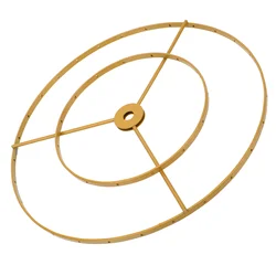 Dual Layer Ring Lampshade DIY Chandelier Frame Durable Iron Bracket Ceiling Light Shade Holder Lighting Accessory For Office