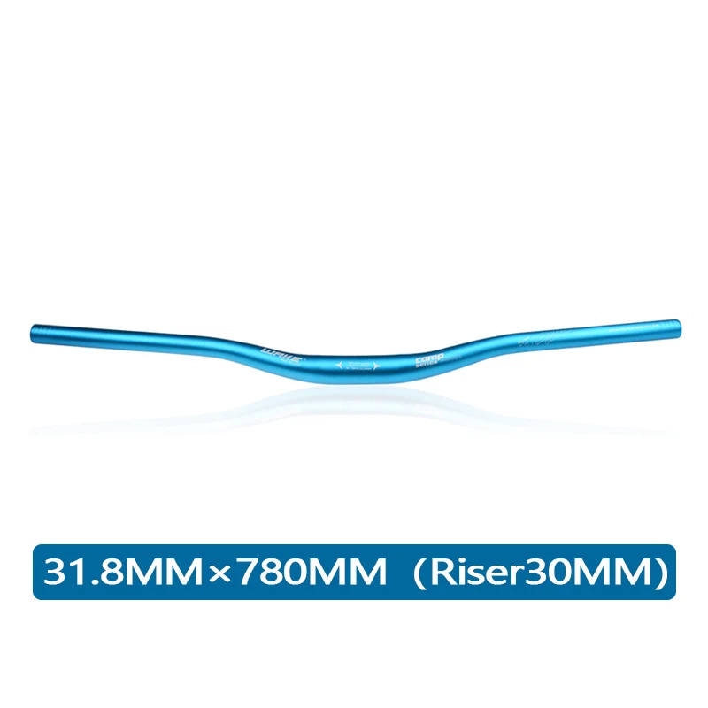 WAKE 31,8MM Fahrradlenker aus Aluminiumlegierung, 720/780mm Ultraleichter Fahrradlenker für MTB und Rennräder