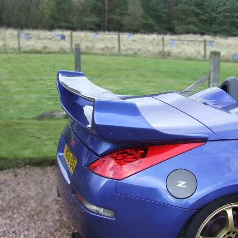 Picture 4: Suitable for Nissan 350Z modification, carbon fiber GT large tail Varis Demon Z33 spoiler double-layer fixed wind wing