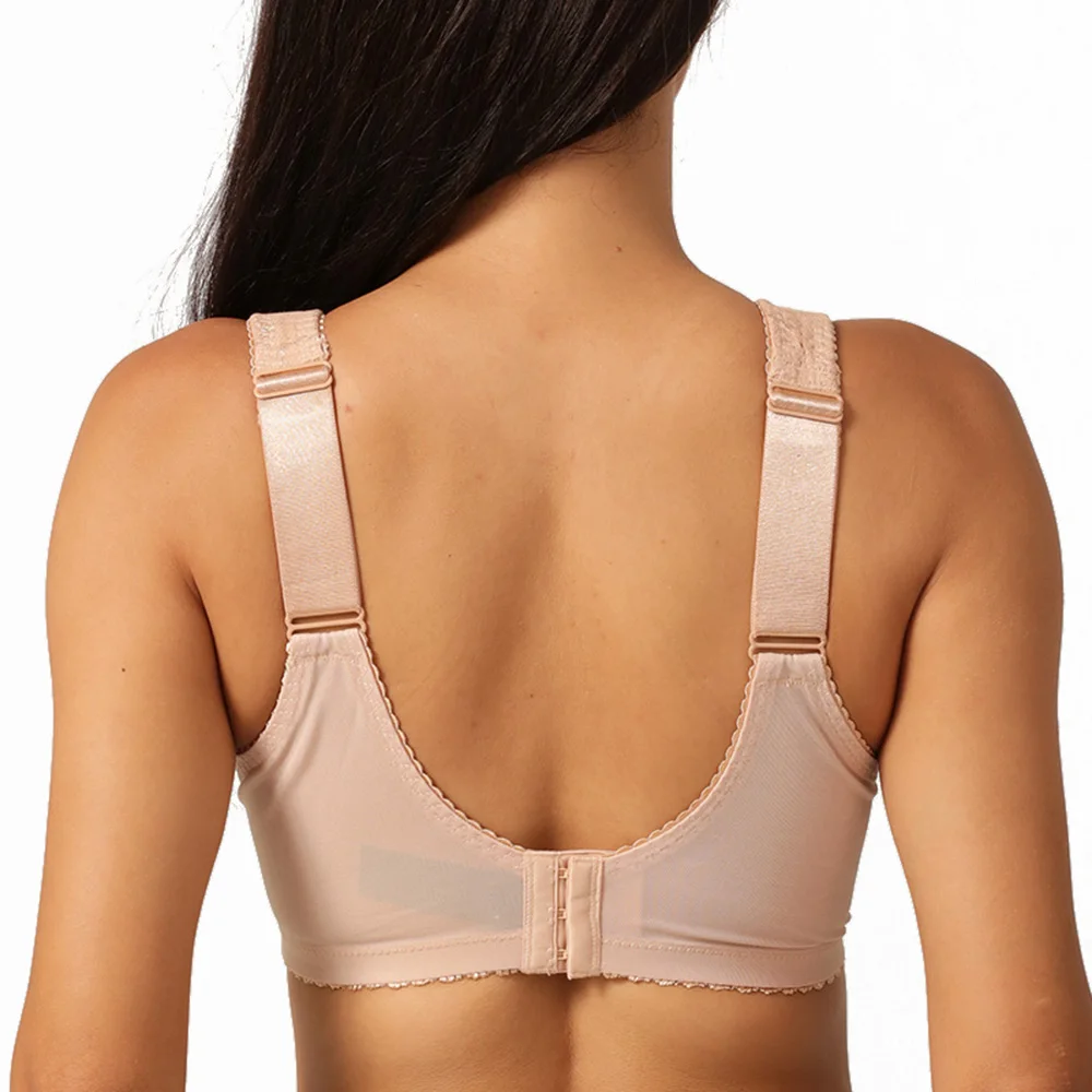 BCHRAYIUP Plus Size Minimiser Bra Women Non-Wired Non-Padded Full Coverage Soft Cup Bra 36 38 40 42 44 46 48 50 52 A B C D E F G