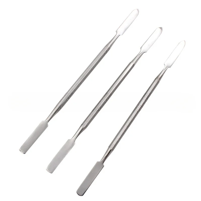 3pcs Dental Stainless Steel Mixing Knife Cementing Powder Mixing Knife Resin Carving Knife Oral Material Instrument Can Reused