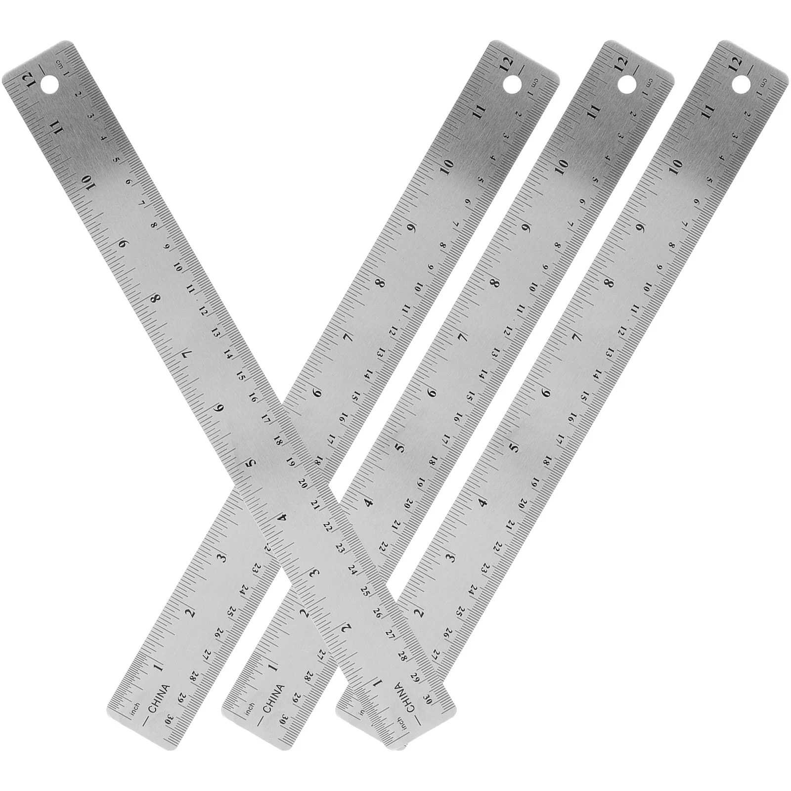 4pcs Soft Cork Ruler 30Cm Multi-Function Straight Measuring Tool For Drawing Students Kids Office School Portable