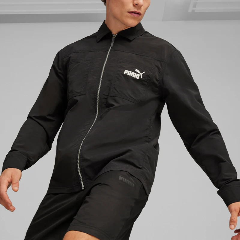 

Puma genuine new men's lapel casual retro woven jacket jacket 633761-01