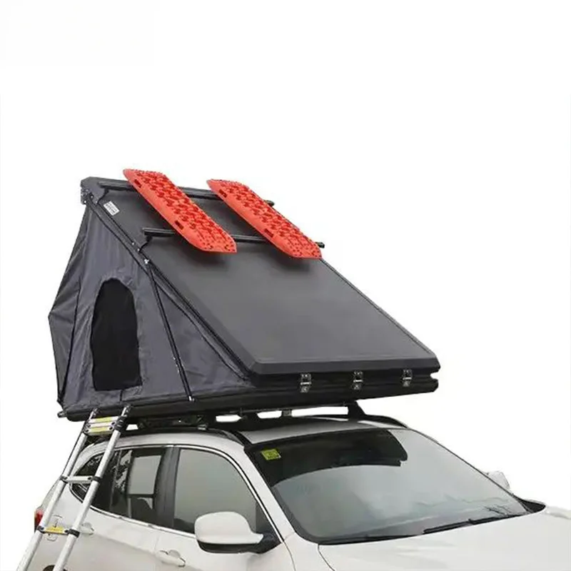 High Quality Aluminum Alloy Triangular Car Roof Tent For 2-3 Person SUV Outdoor Camping
