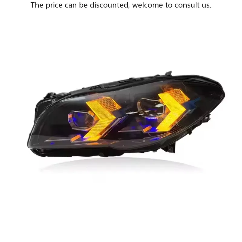 

SJC Auto For BMW 5 Series F10 F18 Headlight Assembly 10-17 M5 Headlights Modified LED Laser Lens Daytime Running Light Steering