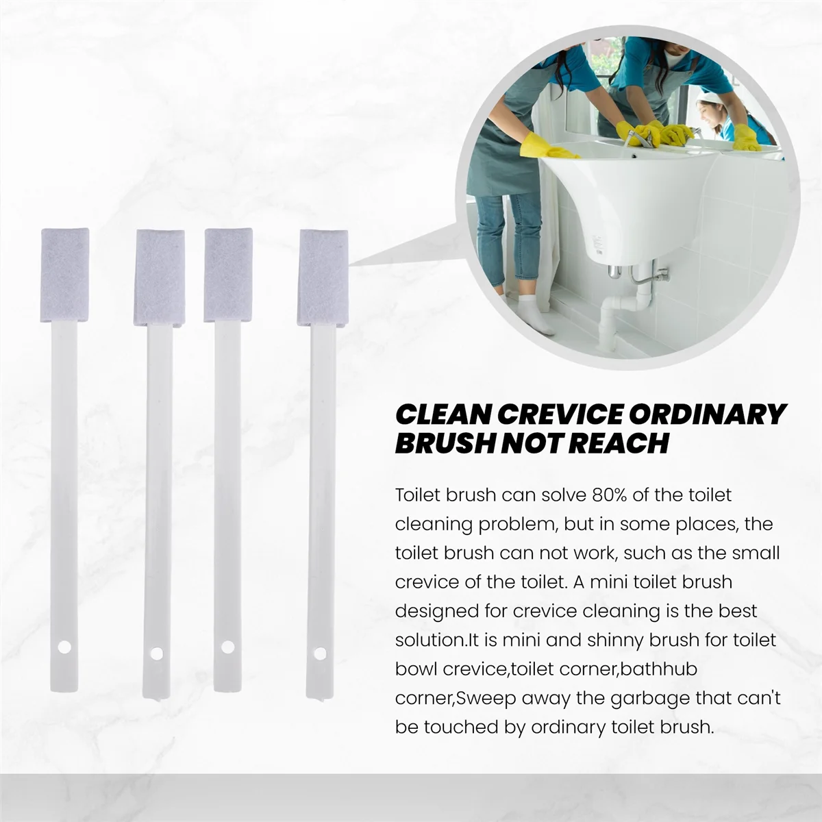[op voorraad] 28 stuks wegwerp toiletborstel spleetreinigingsborstels, voor toilethoeken, raamgroeven, deurrails, toetsenborden, jaloezieën,
