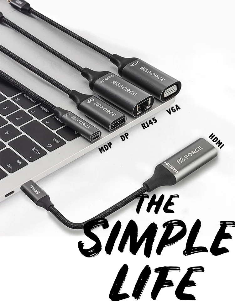 USBタイプCミニディスプレポートアダプター4k60hzミニdp、パイナップル