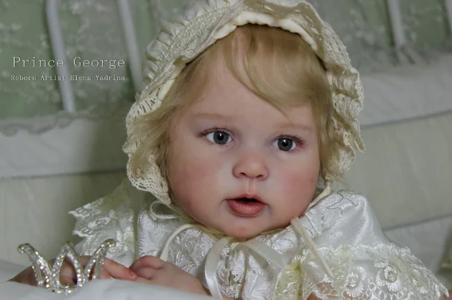 

St. Store 23inches Reborn Doll High Quality Hand Draw Details Girl George Blond Short Hair