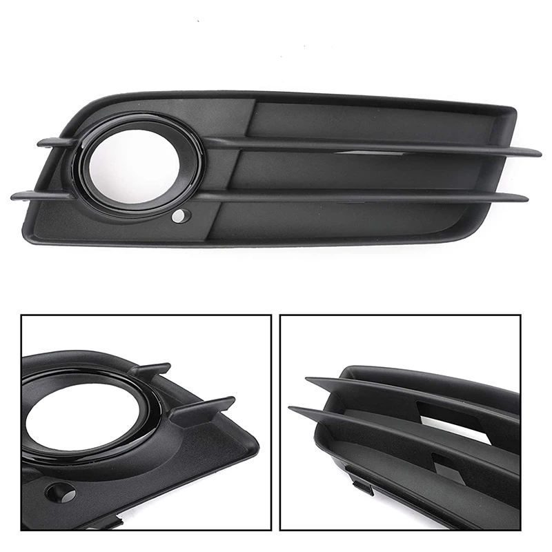 Front Bumper Fog Light Grille Grill Fog Light Cover For  A4 B8 2008-2012 8K0807681C 8K0807682C