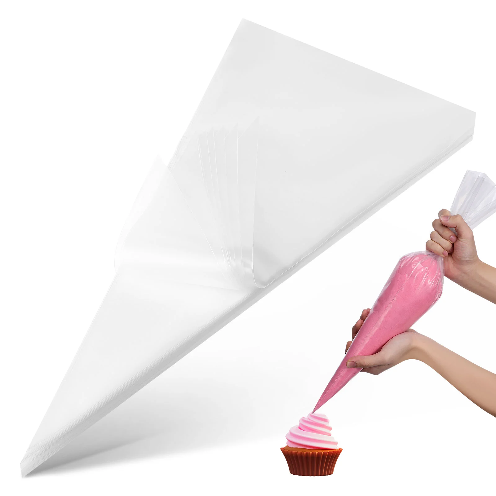 

100 Pcs Biscuit Disposable Piping Bags Travel Cake Decorating Supplies Pe Grout Frosting