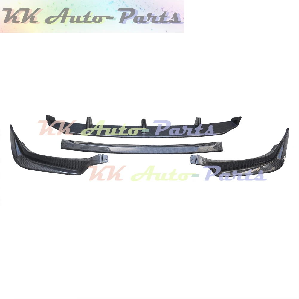 4pcs/set Carbon Fiber Front Bumper Lip Spoiler Splitters For BMW X6 G06 M SPORT Car Styling Auto Tuning