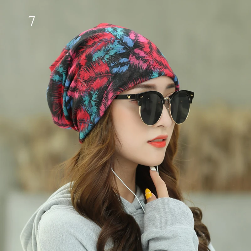 Women Hat Flower Beanie Summer Autumn Thin Beanies Hats For Women Ladies Headgear Turban Hat Female Bonnet Ear Hat Fashion