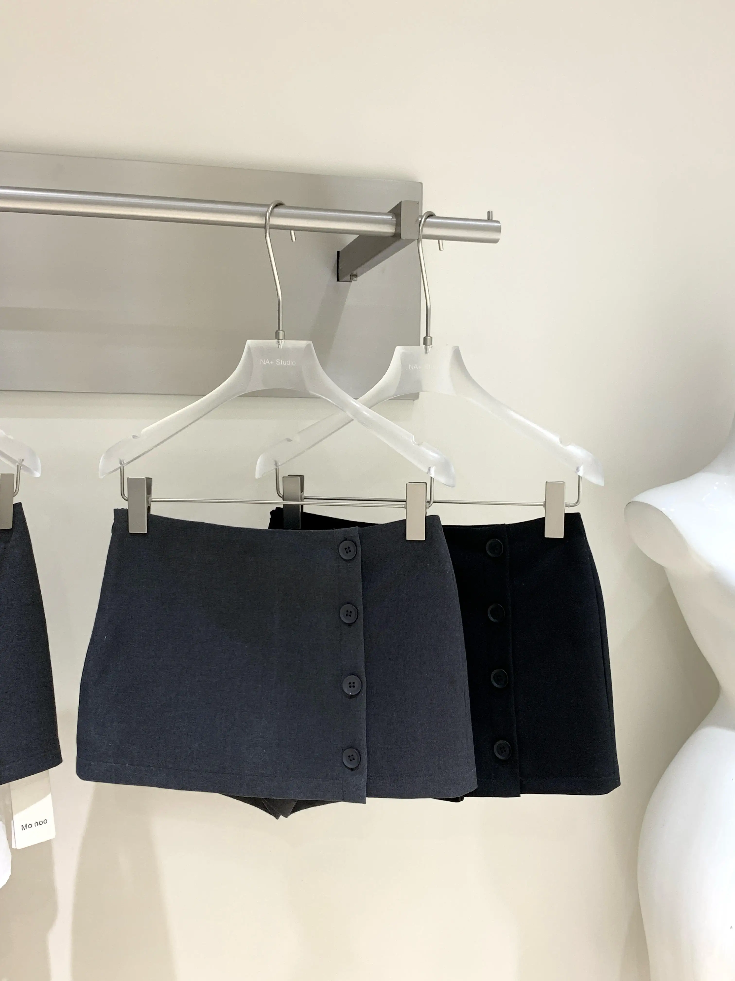 Women's Summer Chic Solid Color Single Breasted Shorts Skirt Lady Streetwear Slim Short Skirt