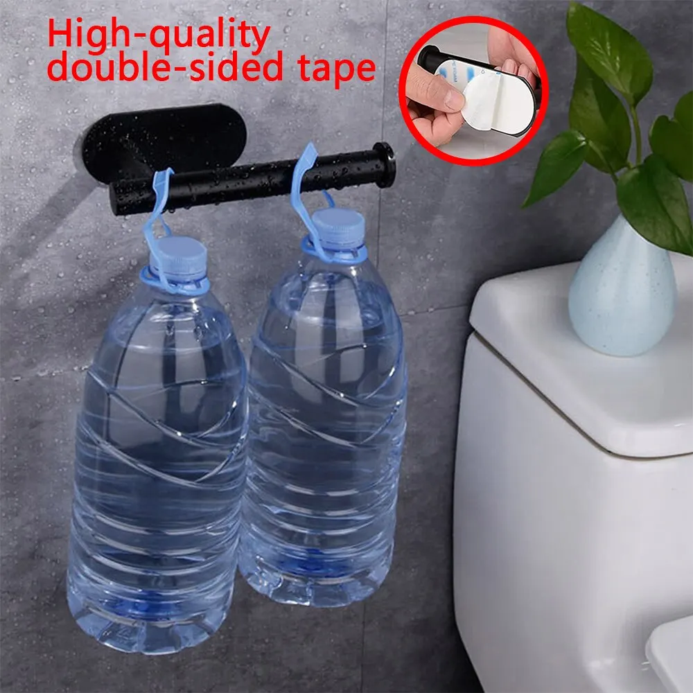 Adhesive Paper Towel & Toilet Paper Holder for Bathroom Kitchen – No Drill Wall Mounted Tissue Dispenser