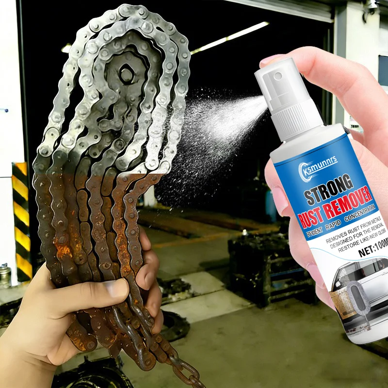 100ml Heavy Duty Fast Rust Remover Spray - for Car Metal Tools, Quickly Dissolves Rust