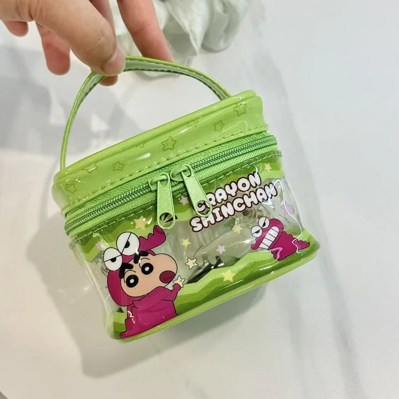 

Crayon Shin-chan Makeup Bag Waterproof Storage Wash Up Portable Bucket Bag New Fashion Exquisite Personality Mini Bag