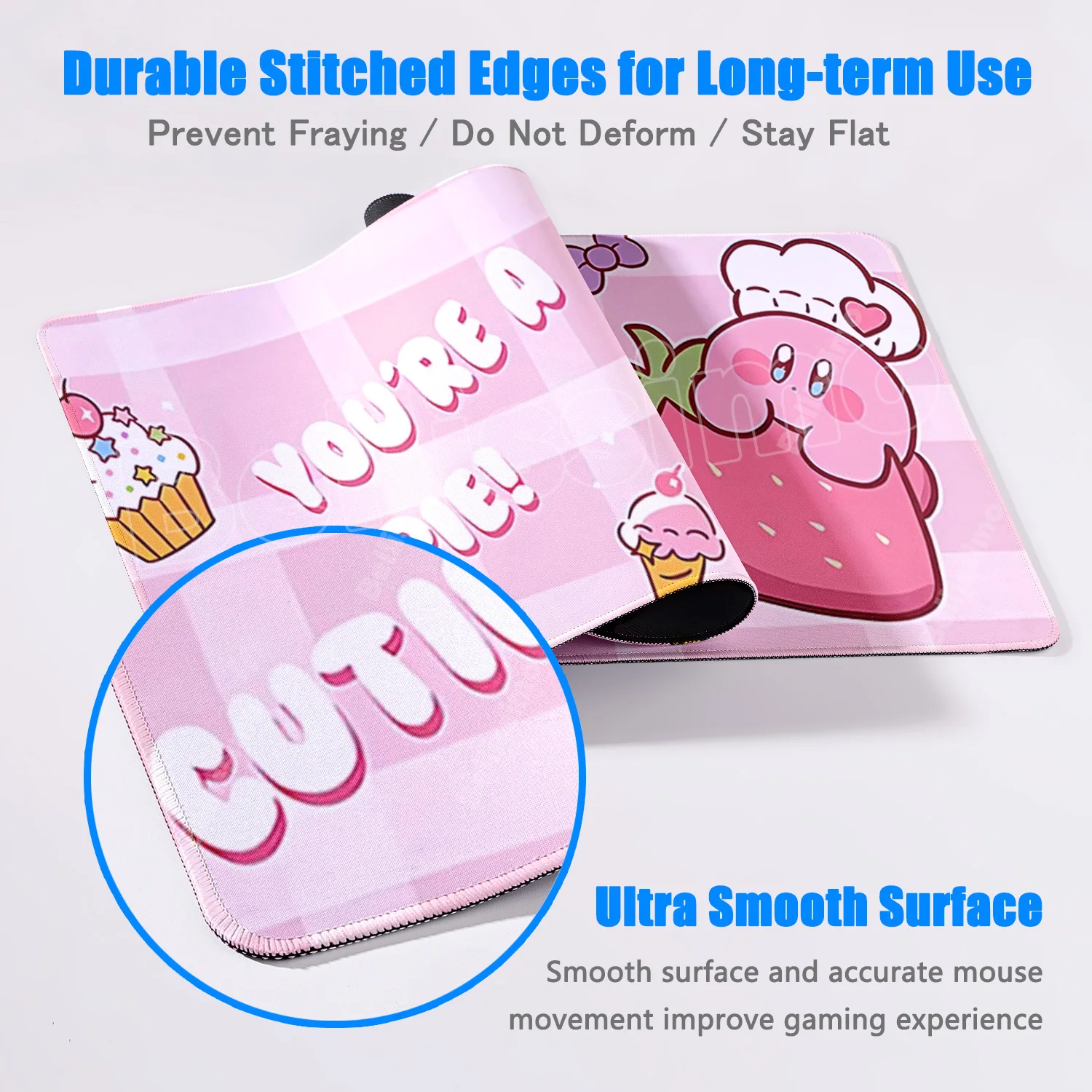 K-KirbIES Mousepad New Arrivals Large Gaming PC Accessory Mousepad XXL Gamer Mouse Pad Size For Natural Rubber Keyboards Mat