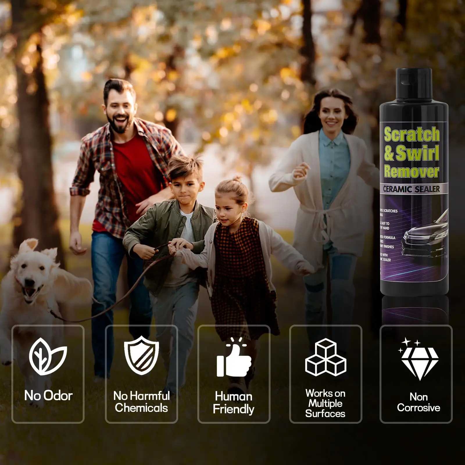 Scratch Remover for Vehicles,Car Scratch Repair Paste,Containing Wiping Sponge car Paint Scratch Repair Polishing Wax