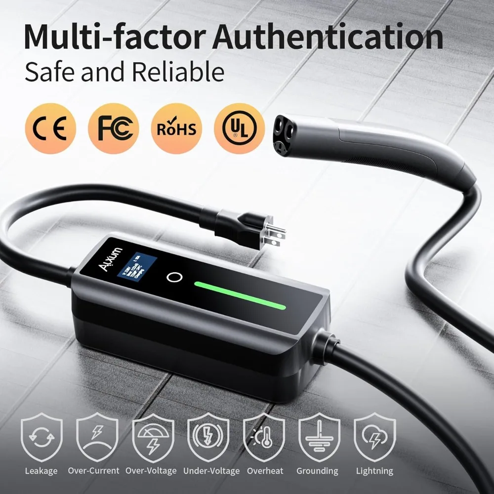 

16A Tesla Mobile Charger - Level 1 EV Charger for Tesla 110V Charger Compatible with All Models with NEMA 5-15 Plug