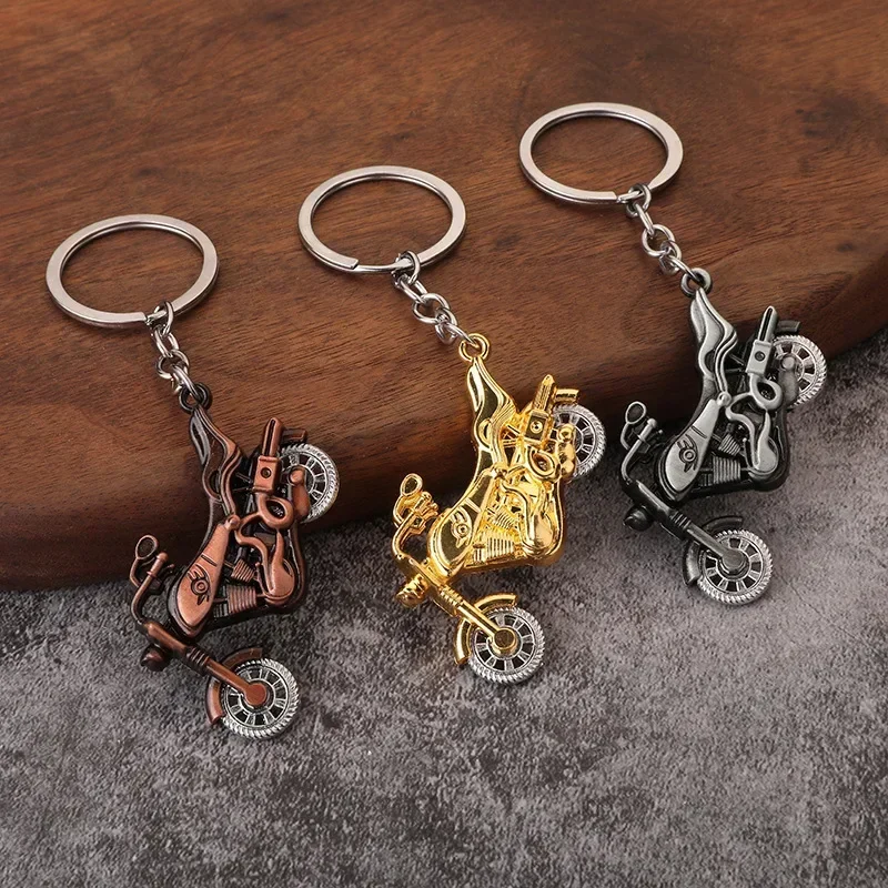 Man Cool Motorcycle keychain for Cadillac Escalade SRX Seville Deville BLS XTS SLS StS ATS XLR XT5 CT4 CT5 CT6 XT4