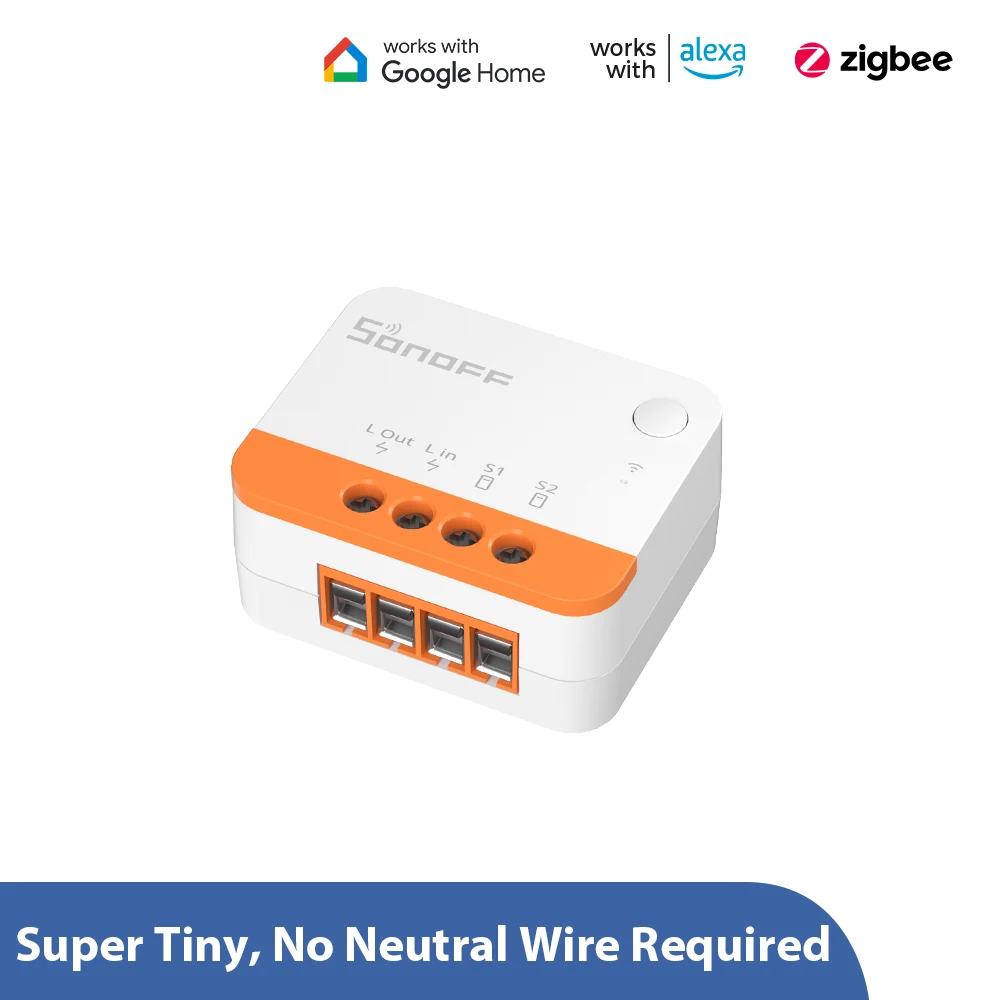 SONOFF ZBMINIL2 ZBMINI Extreme Zigbee Smart Switch No Neutral Wire Needed External Switches Smart Home Two-way Control Need Hub