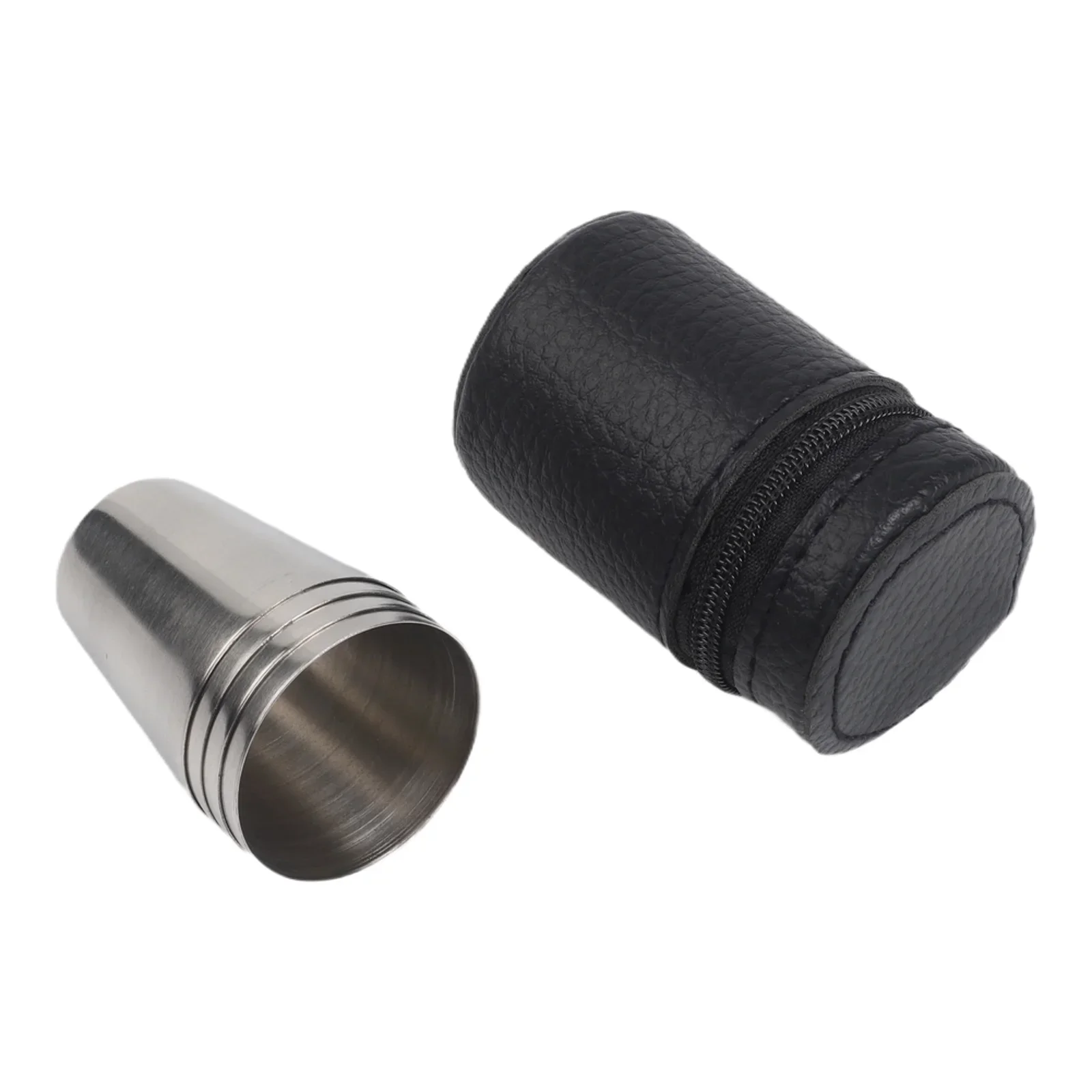 Travel Friendly 4 Pack Stainless Steel Cups With Carry Bag For Coffee Cocktails Or Tasting Samples At Home Or Outdoors