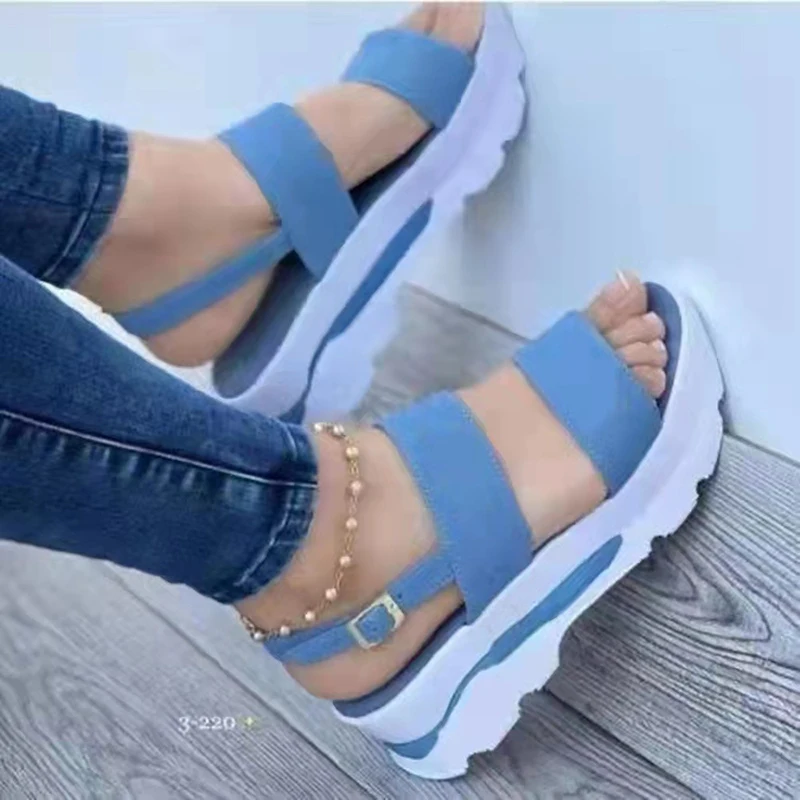 Dames Sandalen Lichtgewicht Wiggen Schoenen Voor Vrouwen Zomer Sandalen Platform Schoenen Met Hakken Sandalias Mujer Casual Zomer Schoenen