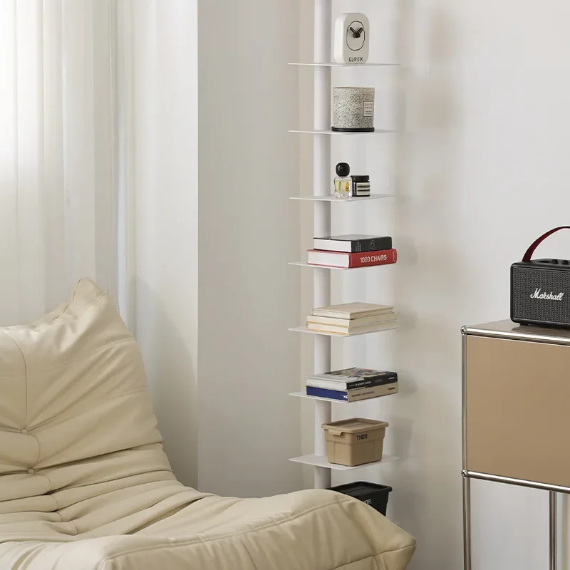 바닥에서 천장까지 책장 창조적 인 단철 다층 간단한 거실 연구 홈 아로마 테라피 선반