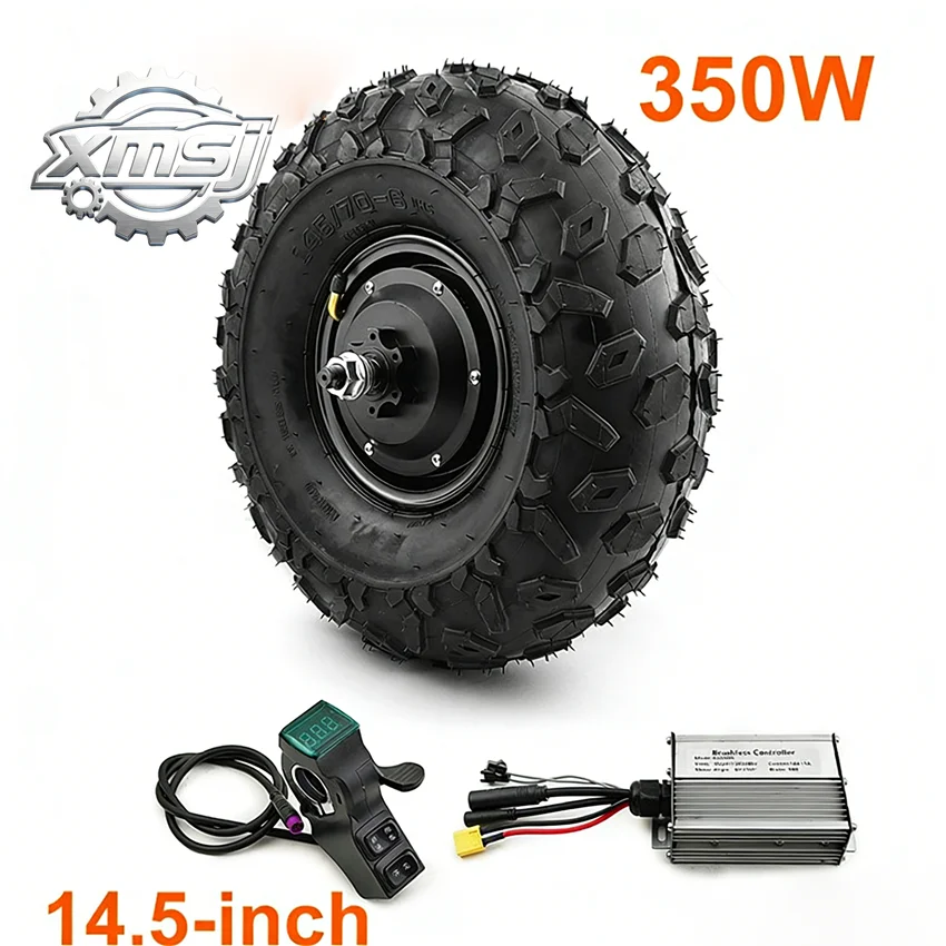Kit  controlador  enchufe impermeable para Motor  cubo  rueda sin escobillas, neumático  14,5 pulgadas, 350W, para veh