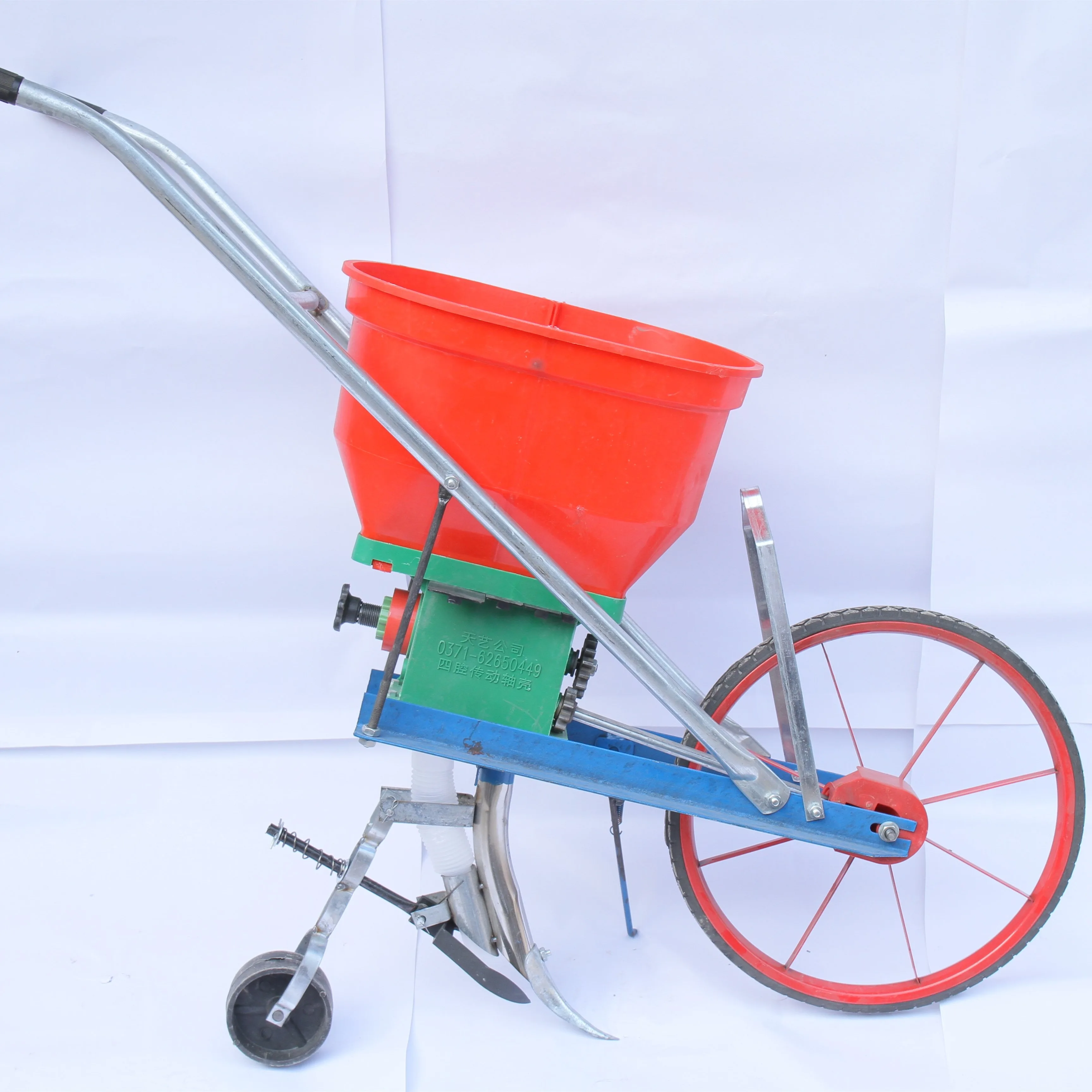 2025 مثقاب تطبيق الأسمدة من النوع الذي يعمل بالدفع اليدوي للزراعة الفورية والبذر الدقيق. صغيرة الحجم.