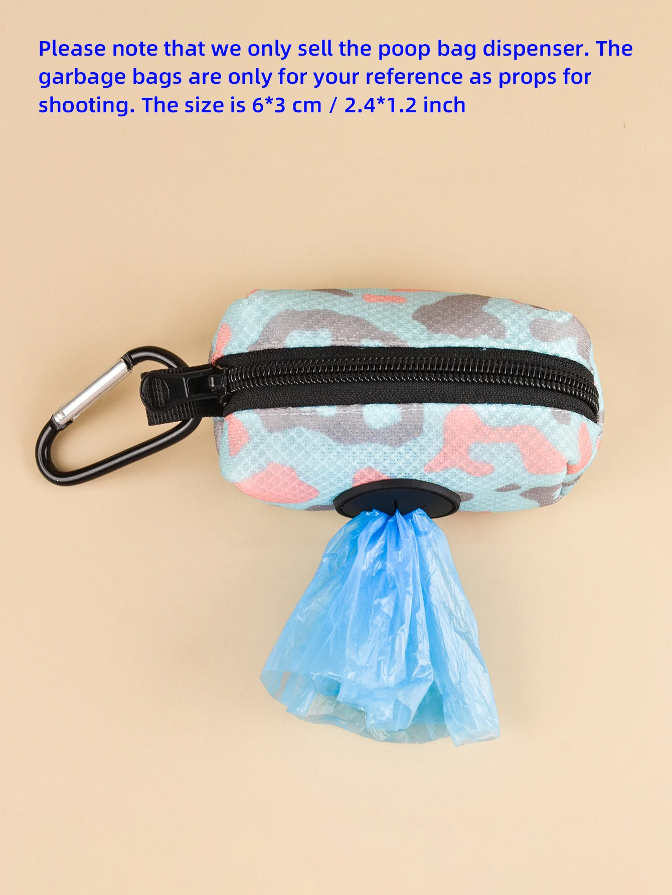 1pcs outdoor portable dog poo bag dispenser, durable dog leather strap attachment (Without Poo Bag And Leash) image 6