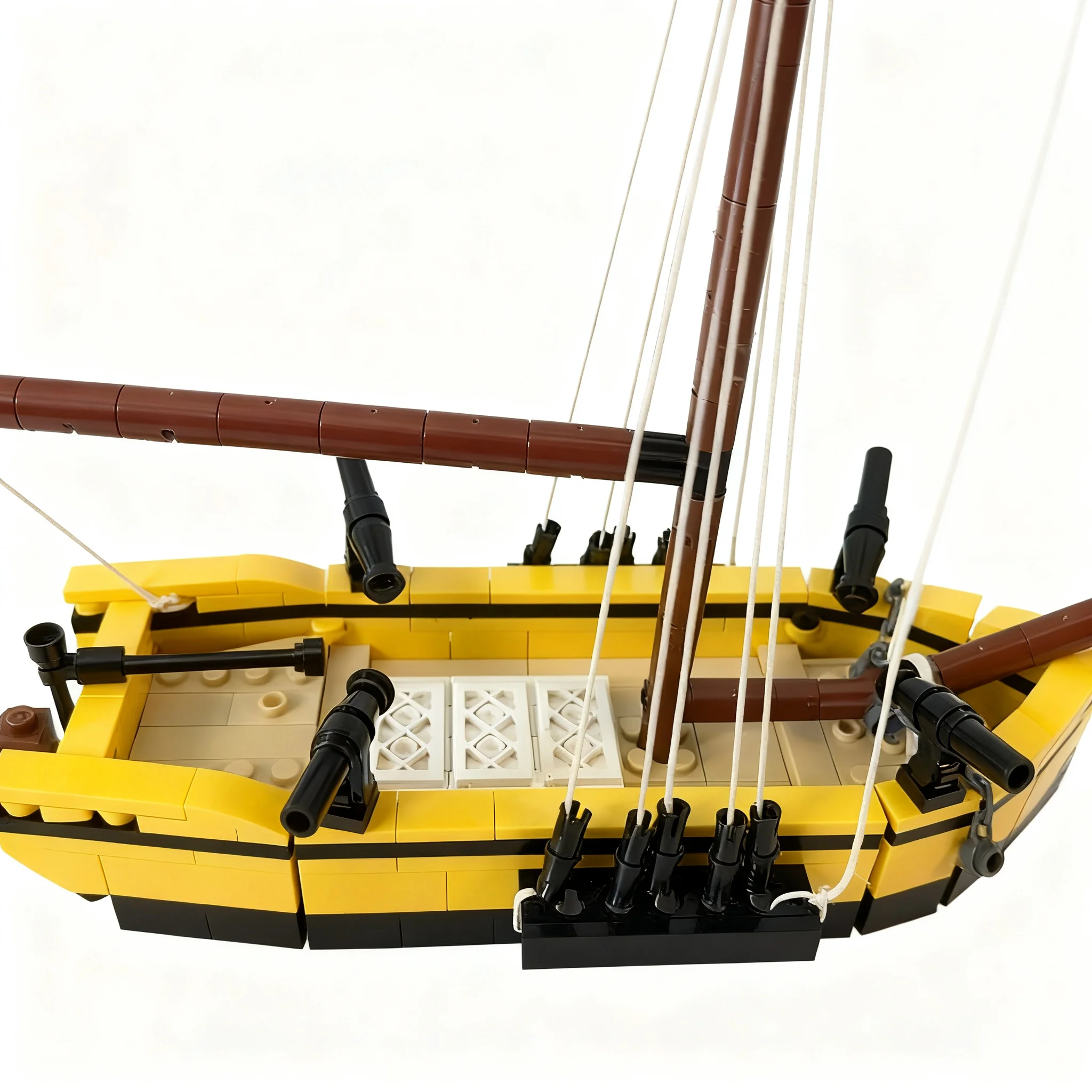 Art Craft Christmas Ideas - 372 elementy MOC Mały Sloop Piracki