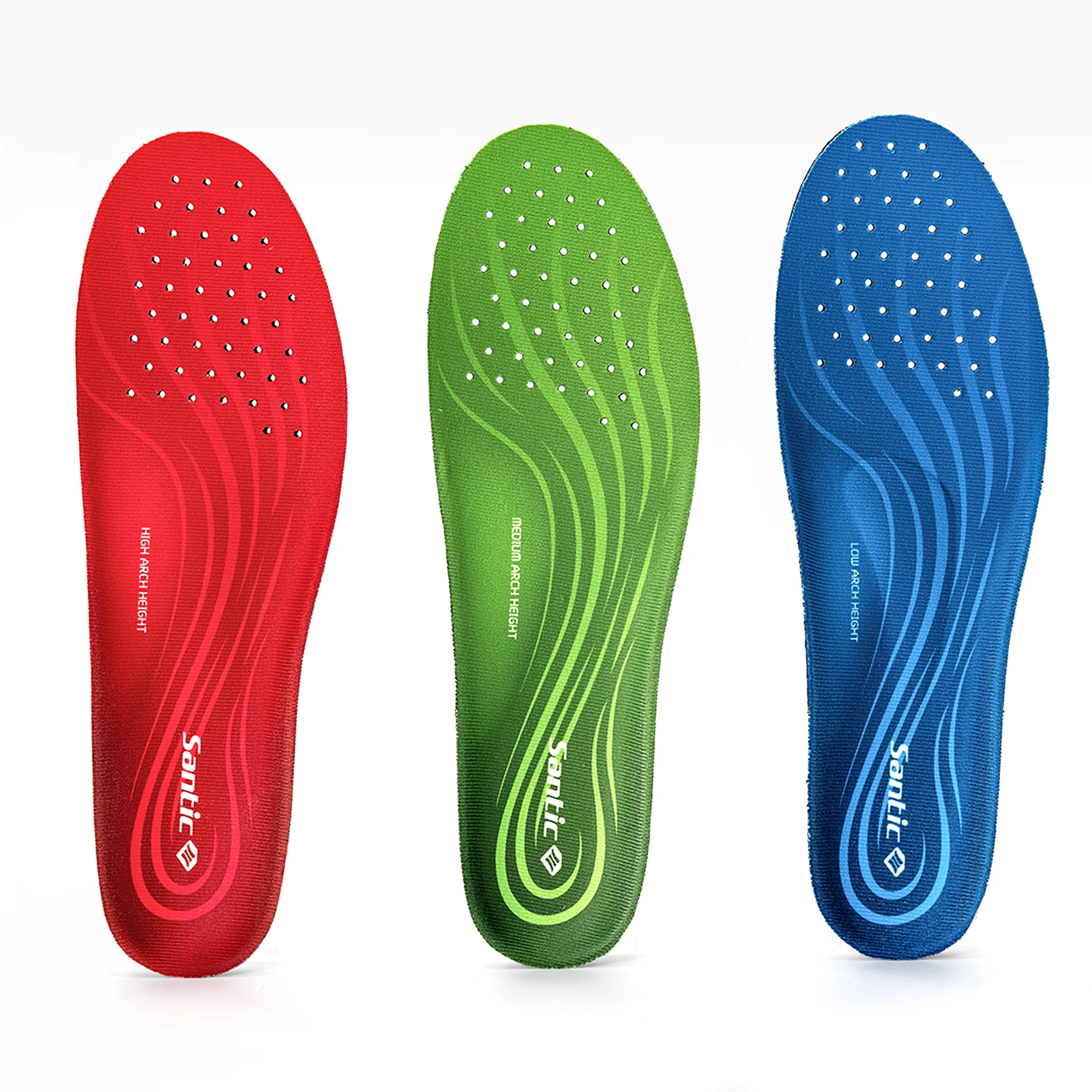 

Santic Bicycle Insoles Arch Support Anti-slip Shock Absorption Breathable Comfortable Foot Pad For Road MTB Commuter Cycling Uni