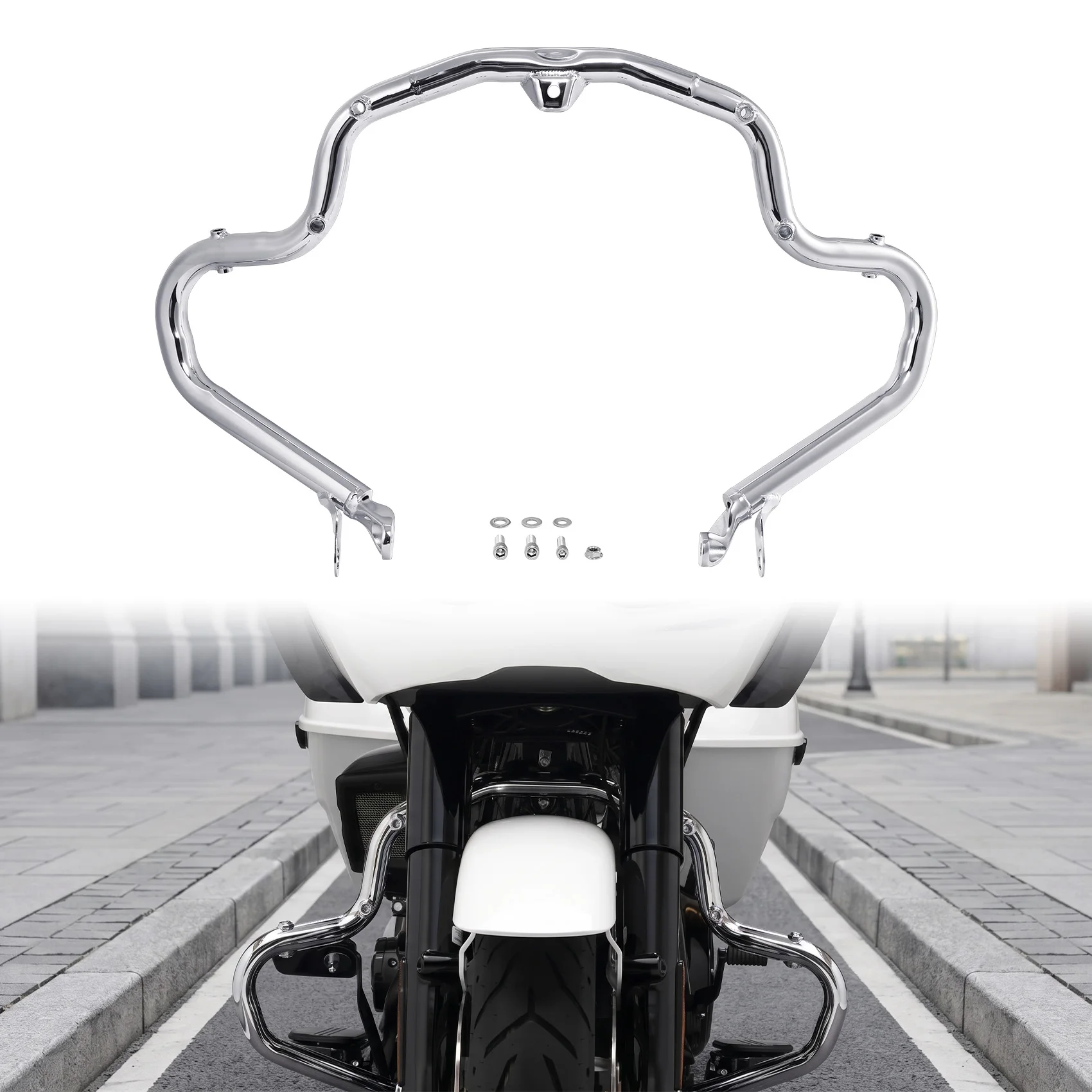 Highway Engine Guard Crash Bar Fit For Harley CVO Road Glide FLTRXS 2023-2025 Street Glide FLHXSE 2023-2026 FLHX FLTRX 2024-2026