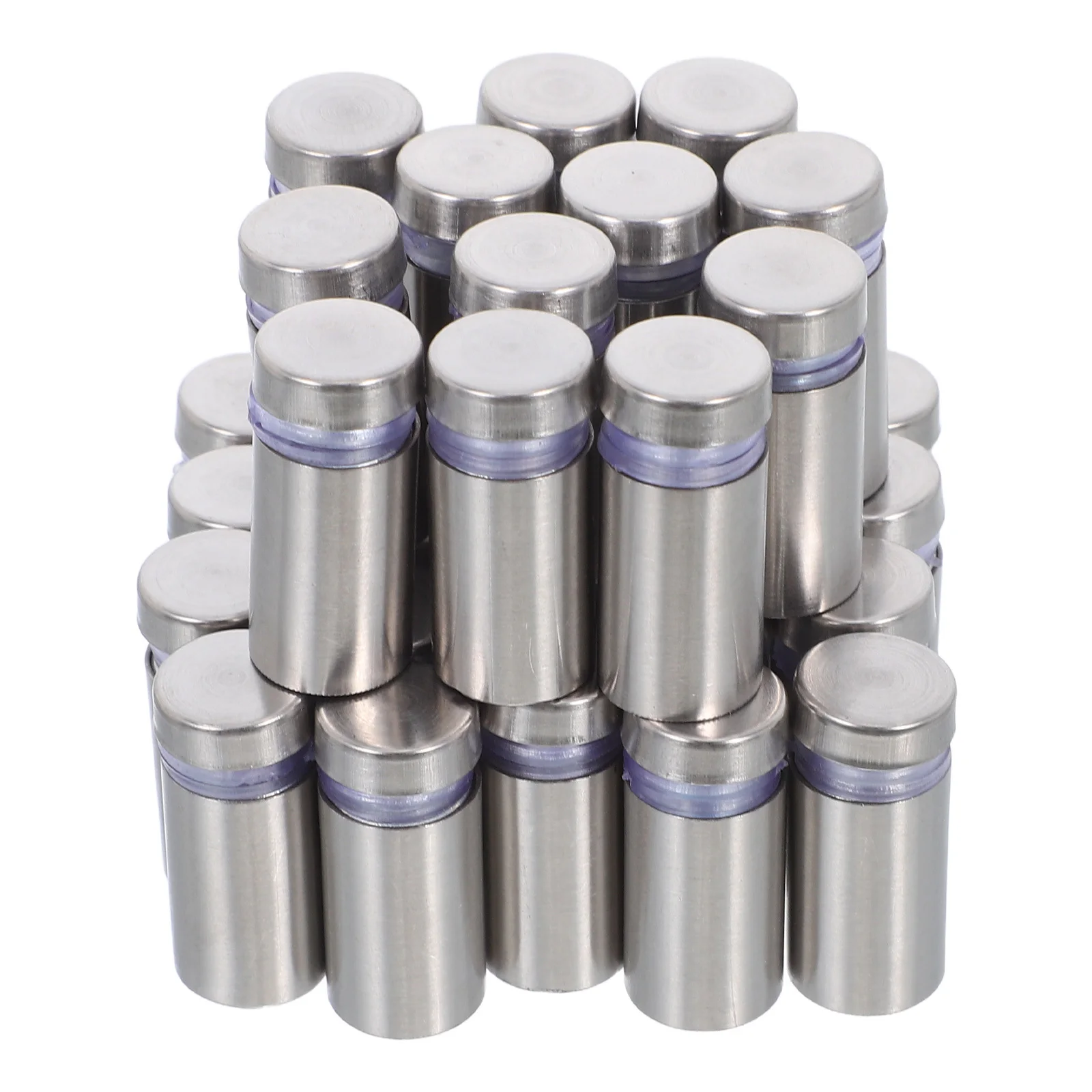 32Pcs Stainless Steel Standoff Advertising Screws Durable Sign Mounting Screws for Glass Wall Acrylic Board Display Holders