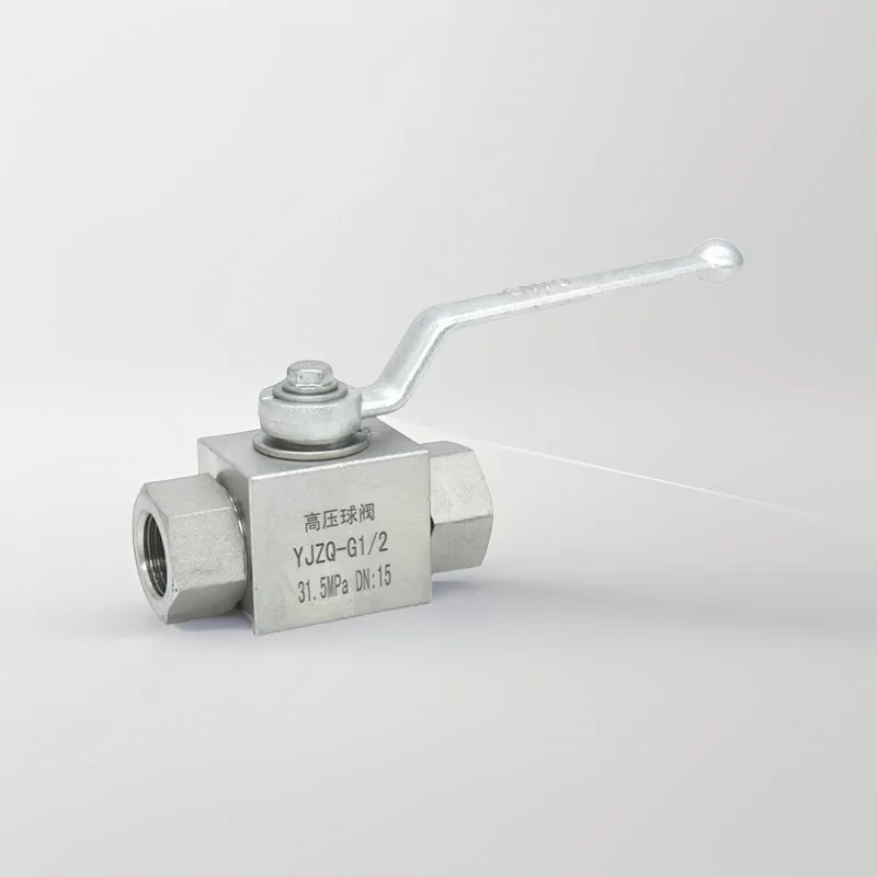High Pressure 2‑Way Manual Hydraulic Ball Valve Straight Shut‑Off Valve Male Female Thread BSP Imperial Metric