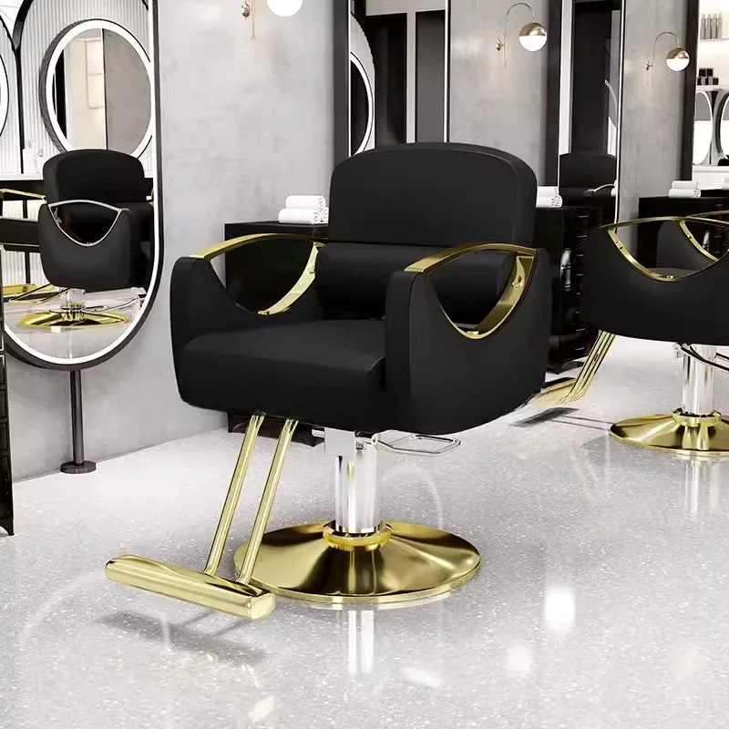 

Nordic Barbershop Barber Chairs Aesthetics Professional Perm Hair Dyeing Barber Chairs Comfort Swivel Salon Furniture Sedia FYBC