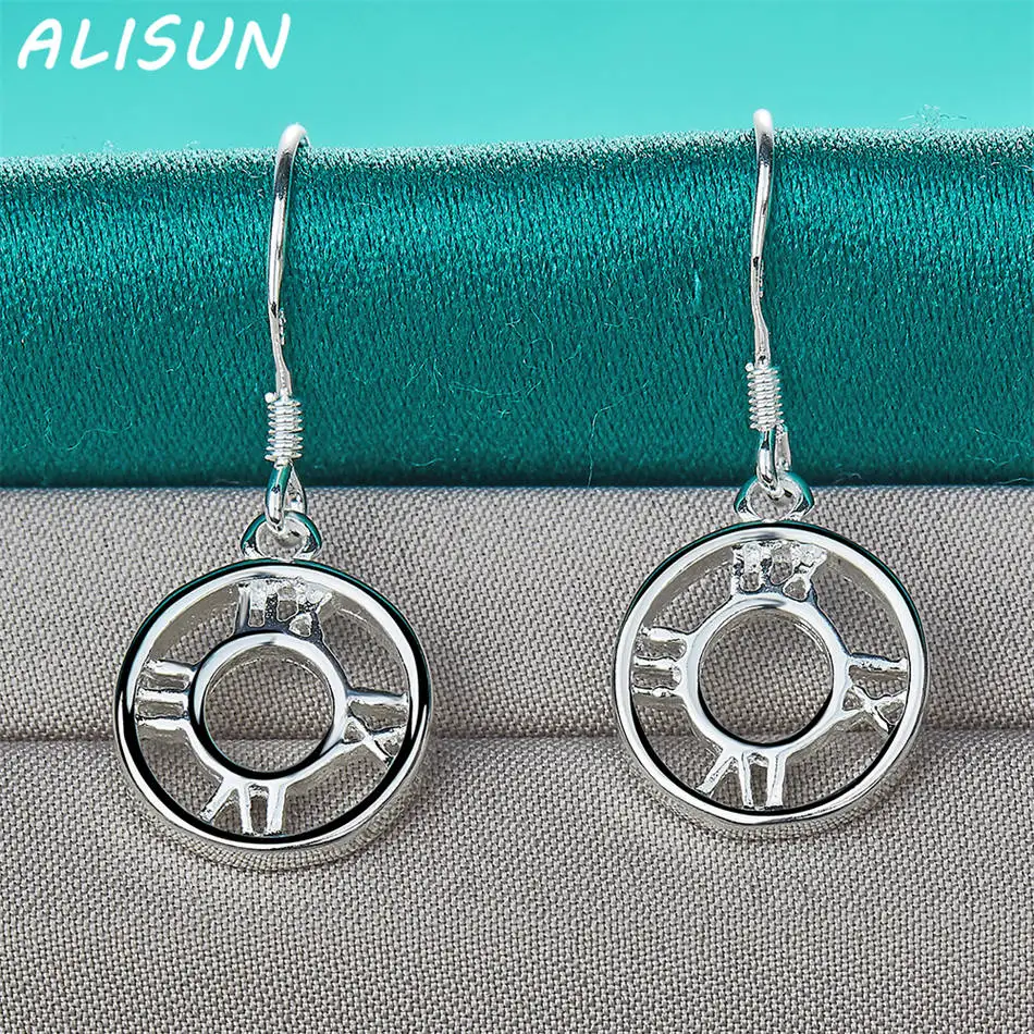 ALISUN 925 Sterling Silver Roman Numerals Earrings Drop Earrings Creativity Gift Street All-match Party And Daily Wear