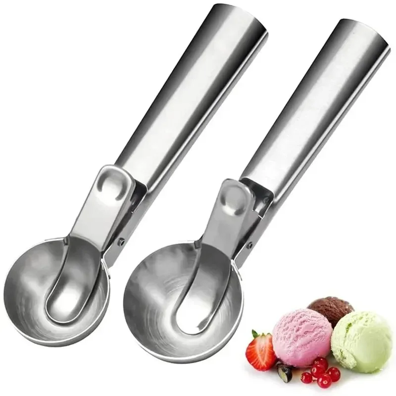 Nonstick Anti-freeze Ice Cream Scoop 1.5 and 2 Oz Fruit Ice Ball Maker Frozen Yogurt Sundae