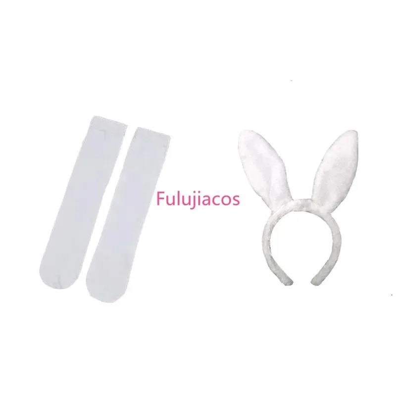 

CyFulujiacos Beastars Haru Косплей Костюм Белое Платье Белый Кролик Хару JK Униформа Платье
