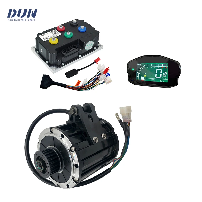 

QS120 2000 Вт, 70 часов, 4600 об/мин, средний приводной двигатель с ремнем или звездочкой 428 с контроллером Fardriver ND72300 и комплектами дисплея DKD